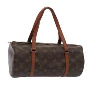 Pre-owned Canvas handbags Louis Vuitton Vintage , Brown , Dames