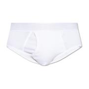 Ribgebreide slips Moschino , White , Heren