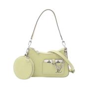 Pre-owned Leather louis-vuitton-bags Louis Vuitton Vintage , Green , D...