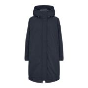 Stijlvolle Parka Coat in Marineblauw MOS Mosh , Blue , Dames