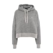 Hoodie met logo borduursel Polo Ralph Lauren , Gray , Dames