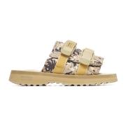 Camouflage Print Slippers Palm Angels , Beige , Heren