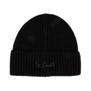 Gebreide Beanie Muts voor Winterstijl MC2 Saint Barth , Black , Dames