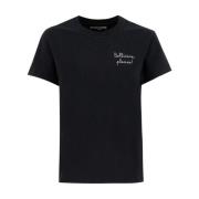 Geborduurde Crew-neck T-shirt MC2 Saint Barth , Black , Dames