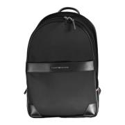 Zwarte heren rugzak met laptopvak Tommy Hilfiger , Black , Heren