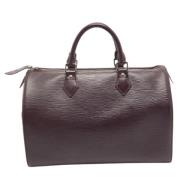 Pre-owned Leather louis-vuitton-bags Louis Vuitton Vintage , Purple , ...