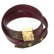 Pre-owned Fabric bracelets Louis Vuitton Vintage , Brown , Dames