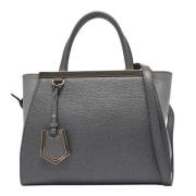 Pre-owned Leather fendi-bags Fendi Vintage , Gray , Dames