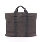 Pre-owned Canvas handbags Hermès Vintage , Gray , Dames