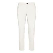 Jeans in Stretch Velvet Boggi Milano , White , Heren