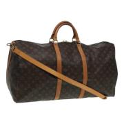 Pre-owned Canvas handbags Louis Vuitton Vintage , Brown , Dames