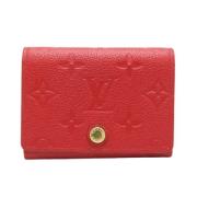 Pre-owned Fabric wallets Louis Vuitton Vintage , Red , Dames