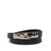 Pre-owned Leather bracelets Yves Saint Laurent Vintage , Black , Dames