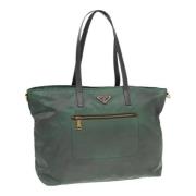 Pre-owned Nylon totes Prada Vintage , Green , Dames