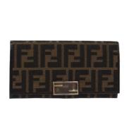 Pre-owned Canvas wallets Fendi Vintage , Black , Dames