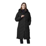 Gewatteerde Parka met Verstelbare Capuchon Junge , Black , Dames