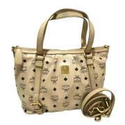 Pre-owned Fabric handbags MCM Pre-owned , Beige , Dames