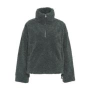 Groene Sweatshirt Aw24 voor vrouwen Second Dames , Green , Dames