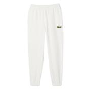 Sportieve Witte Terry Sweatpants Lacoste , White , Heren