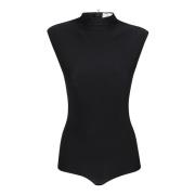 Zwarte Elegante Bodysuit voor Vrouwen Max Mara , Black , Dames