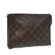 Pre-owned Canvas pouches Louis Vuitton Vintage , Brown , Dames