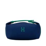 Pre-owned Cotton handbags Hermès Vintage , Blue , Dames