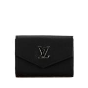 Pre-owned Leather wallets Louis Vuitton Vintage , Black , Dames