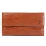 Pre-owned Leather wallets Louis Vuitton Vintage , Brown , Dames