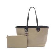 Pre-owned Leather totes Chanel Vintage , Beige , Dames