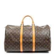 Pre-owned Coated canvas handbags Louis Vuitton Vintage , Brown , Dames