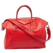 Pre-owned Leather handbags Givenchy Pre-owned , Red , Dames