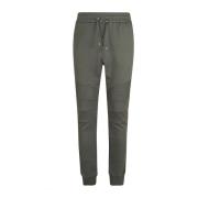 Groene katoenen joggingbroek Aw24 Balmain , Green , Heren