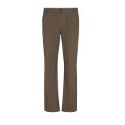 Bruine Katoenen Broek Aw24 Armani Exchange , Brown , Heren