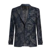 Stijlvolle Heren Blazer Jas Etro , Black , Heren