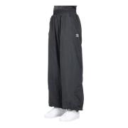 Zwarte Wijde Voetbalgeïnspireerde Ripstopbroek Adidas Originals , Blac...