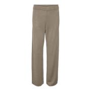 Glanzende Lurex Broek in Zilver Mink Vero Moda , Beige , Dames