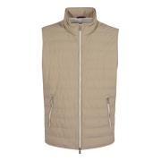 Nude & Neutrals Down Vest Aw24 Brunello Cucinelli , Beige , Heren