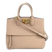 Pre-owned Leather handbags Salvatore Ferragamo Pre-owned , Beige , Dam...