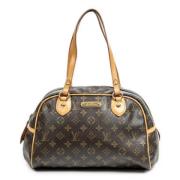 Pre-owned Coated canvas handbags Louis Vuitton Vintage , Brown , Dames