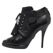 Pre-owned Leather boots Givenchy Pre-owned , Black , Dames