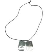 Pre-owned Stainless Steel necklaces Louis Vuitton Vintage , Gray , Dam...