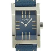 Pre-owned Stainless Steel watches Hermès Vintage , Blue , Dames