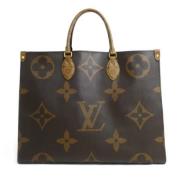 Pre-owned Fabric louis-vuitton-bags Louis Vuitton Vintage , Brown , Da...