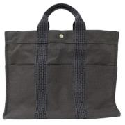 Pre-owned Canvas totes Hermès Vintage , Gray , Heren