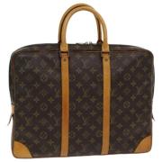 Pre-owned Canvas briefcases Louis Vuitton Vintage , Brown , Dames