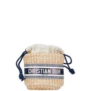 Pre-owned Raffia dior-bags Dior Vintage , Beige , Dames