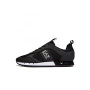 Mesh Run Sneakers Armani , Black , Heren