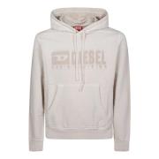 Stijlvolle Sweatshirt voor Mannen Diesel , Beige , Heren