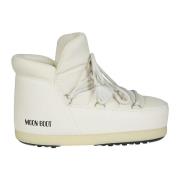 Nylon Pumps voor EVX Stijl Moon Boot , White , Dames