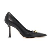 Gouden Diamant Detail Leren Pumps Jimmy Choo , Black , Dames